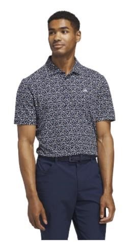 Adidas Ultimate+ Print pánske polo, navy/white