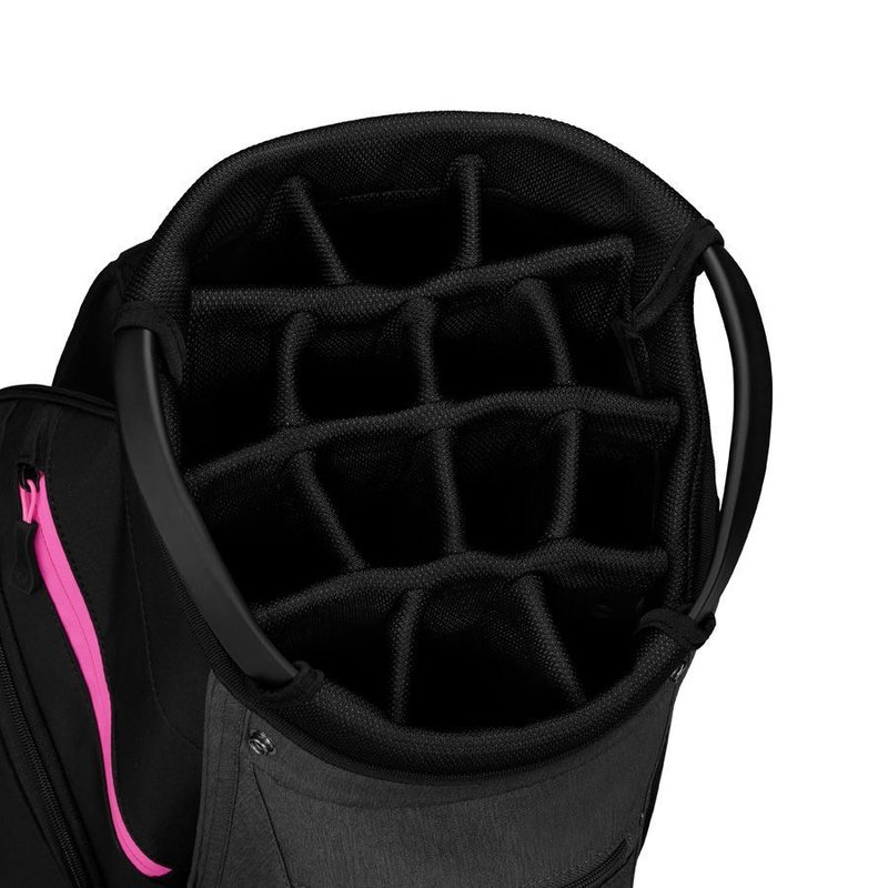 TaylorMade Cart Lite cart bag, čierno/šedo/neónovo ružový
