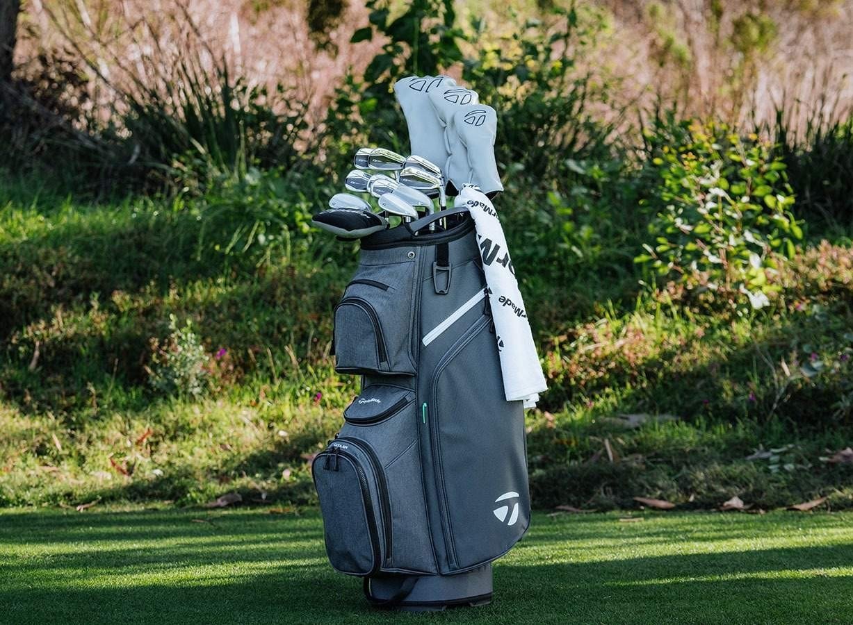 TaylorMade Cart Lite cart bag, čierno/šedo/neónovo ružový