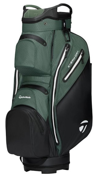 TaylorMade Storm Dry cart bag, čierny/dark sage