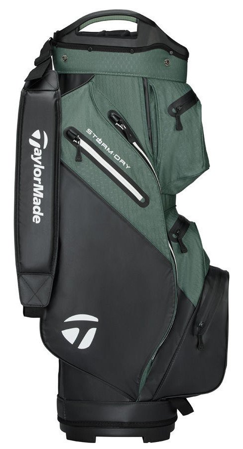 TaylorMade Storm Dry cart bag, čierny/dark sage