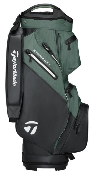 TaylorMade Storm Dry cart bag, čierny/dark sage