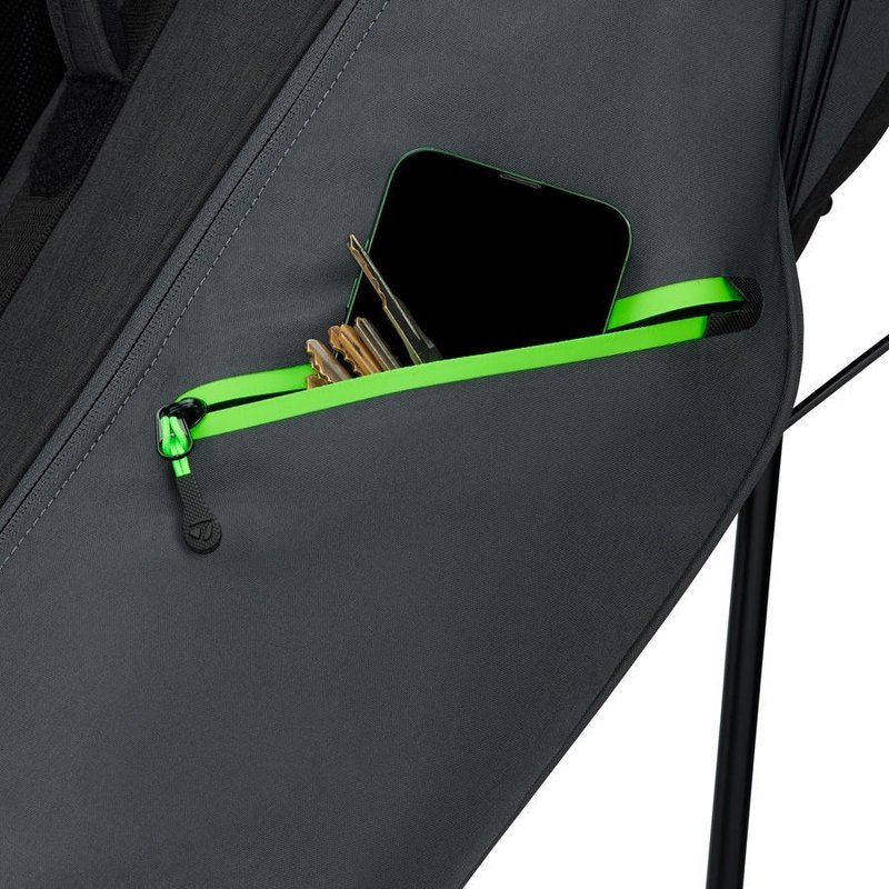 TaylorMade FlexTech Carry stand bag, sivý/čierny/neónovo zelený