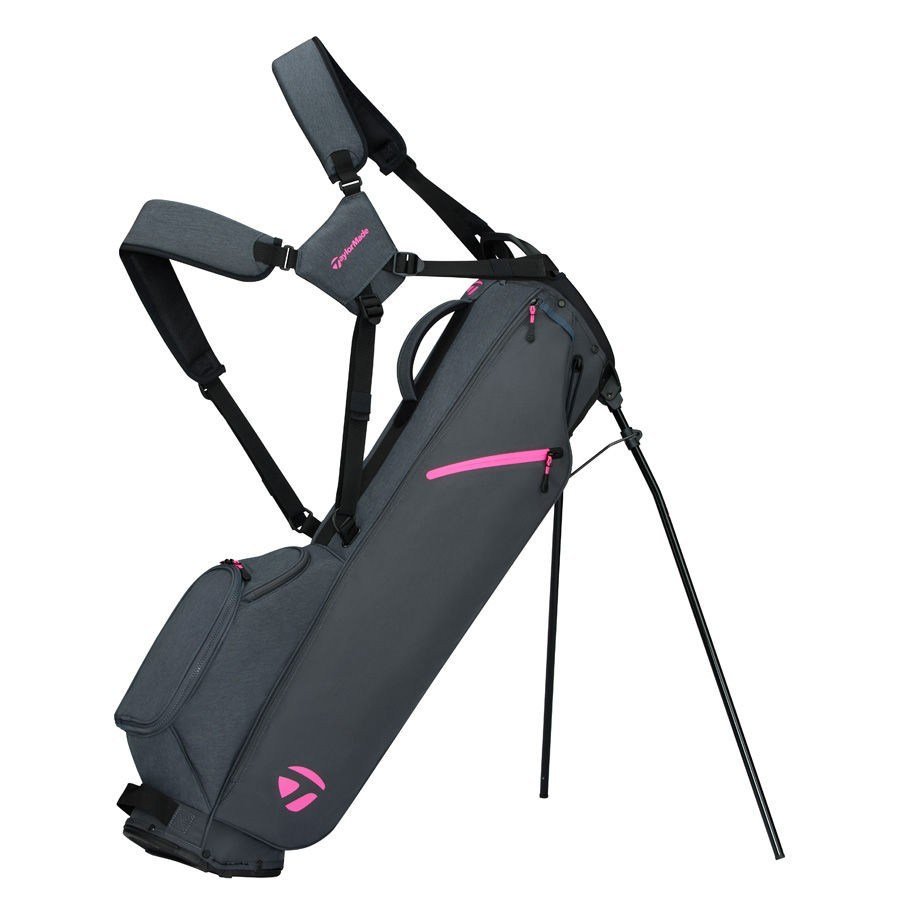 TaylorMade FlexTech Carry stand bag, sivý/neónovo ružový