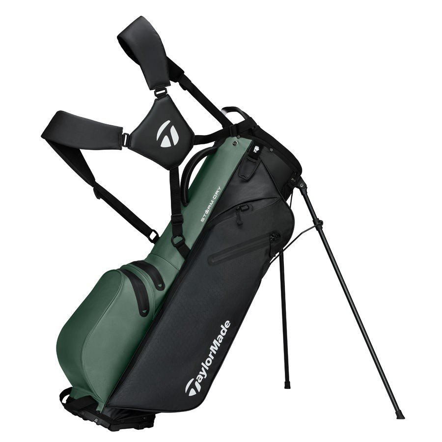 TaylorMade Storm-Dry Waterproof stand bag, čierna dark sage