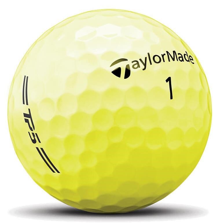 TaylorMade TP5 golfové loptičky 2026, žlté