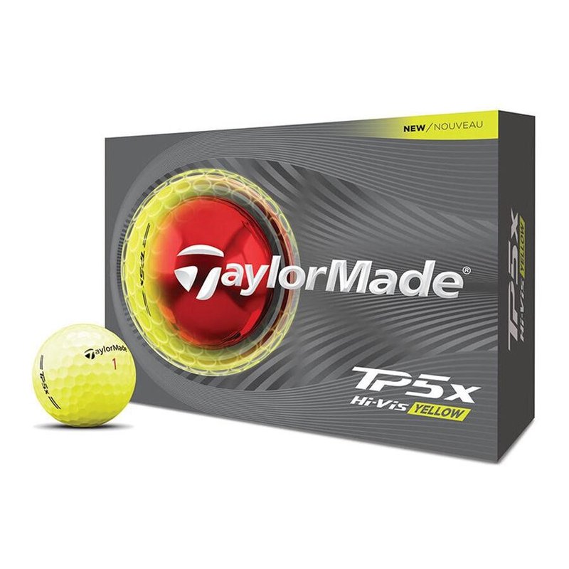 TaylorMade TP5x golfové loptičky 2026, žlté