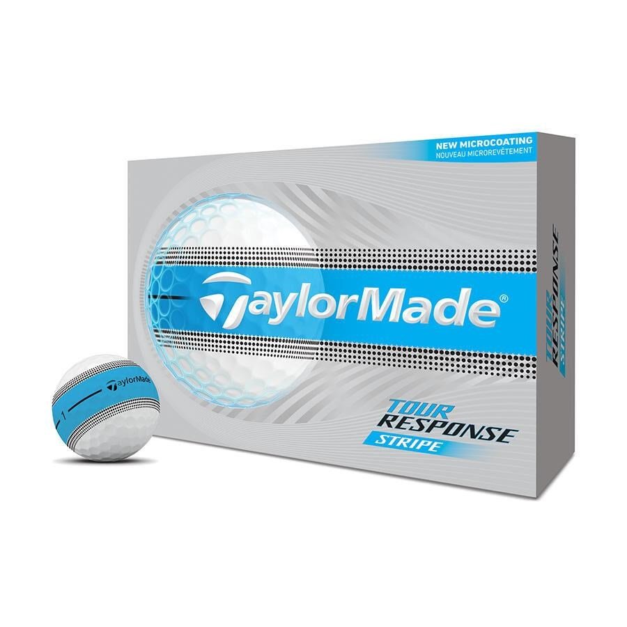 TaylorMade Tour Response Stripe golfové loptičky 2026, modré
