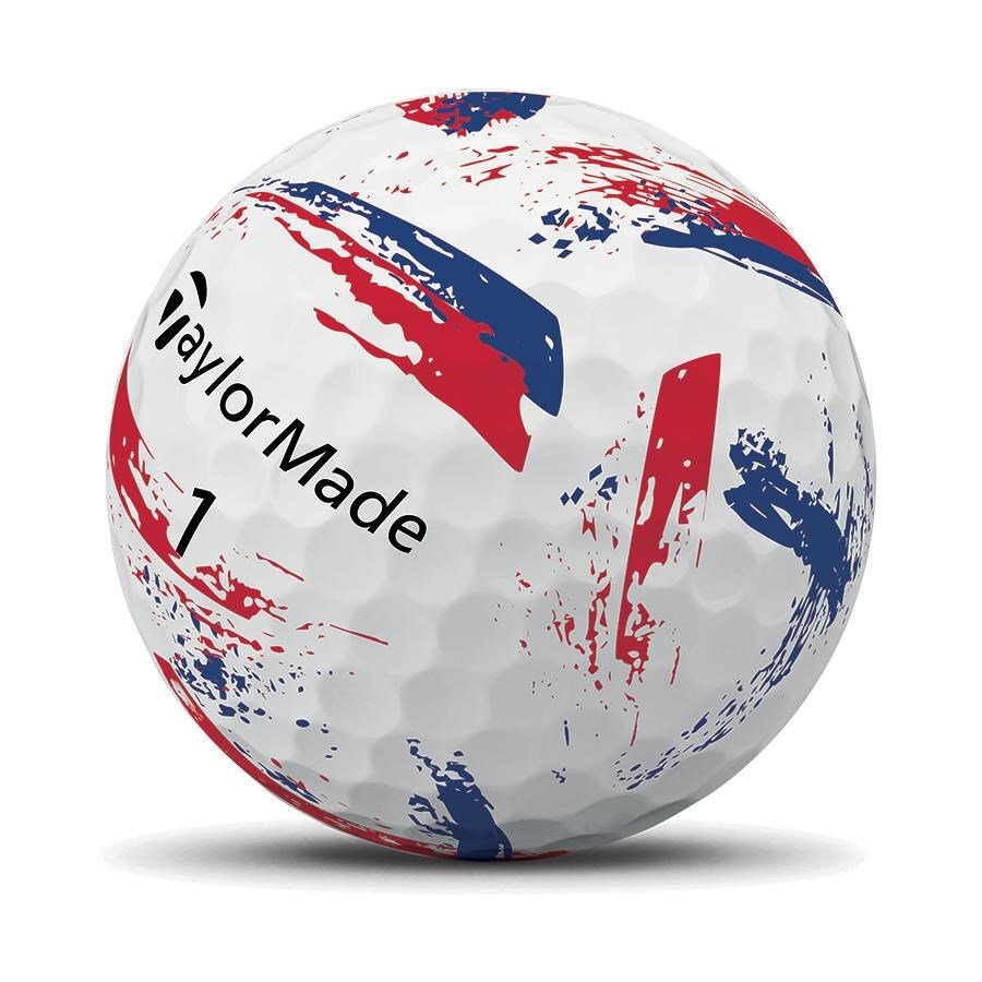 TaylorMade SpeedSoft Ink golfové loptičky, modré/červené