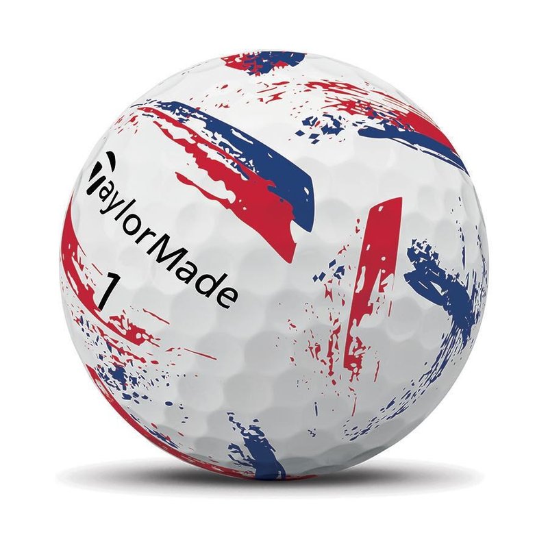 TaylorMade SpeedSoft Ink golfové loptičky, modré/červené