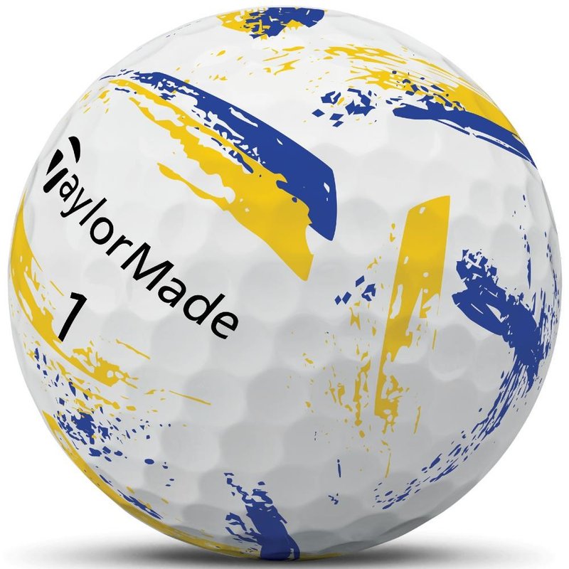 TaylorMade SpeedSoft Ink golfové loptičky, žlto/modré