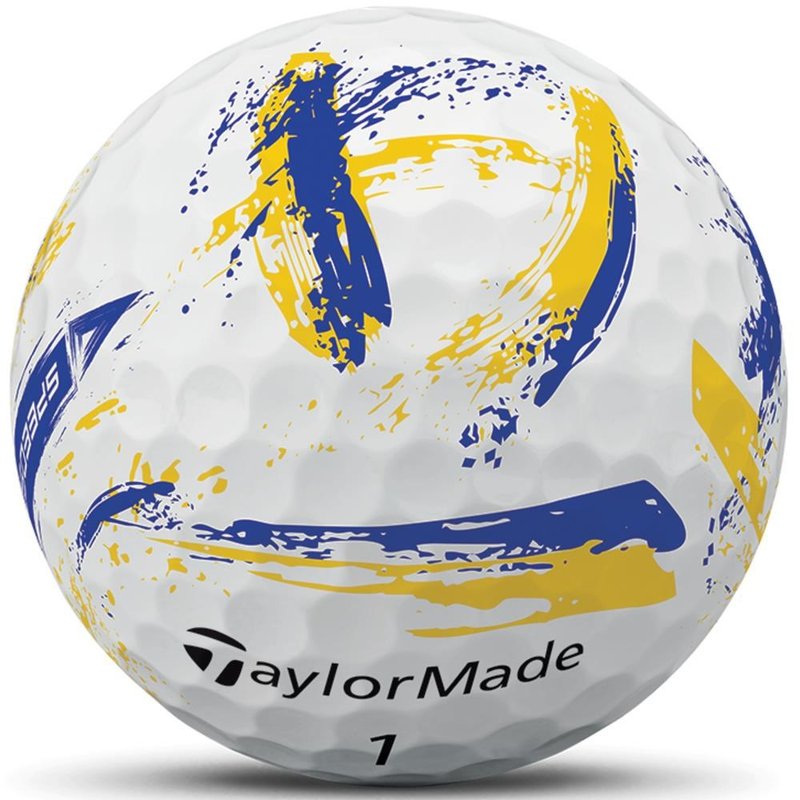 TaylorMade SpeedSoft Ink golfové loptičky, žlto/modré