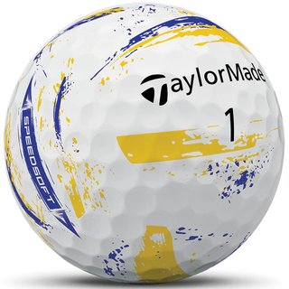 TaylorMade SpeedSoft Ink golfové loptičky, žlto/modré