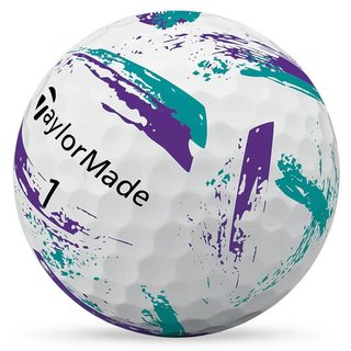 TaylorMade SpeedSoft Ink golfové loptičky, fialové/tyrkysové