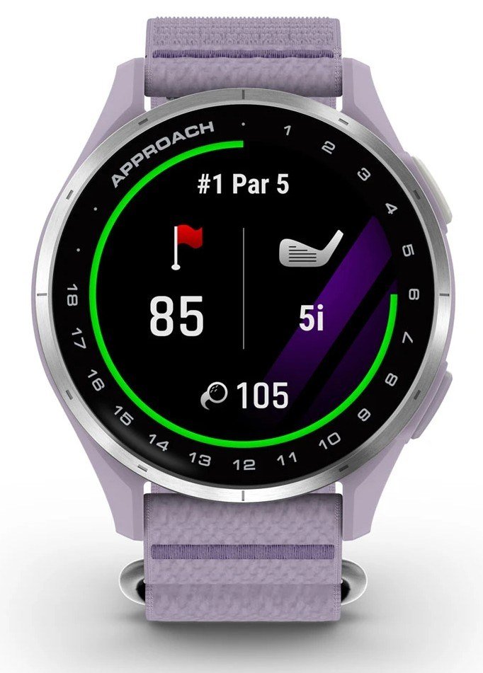 Garmin Approach J1 junior GPS hodinky, lilac/silver aluminium