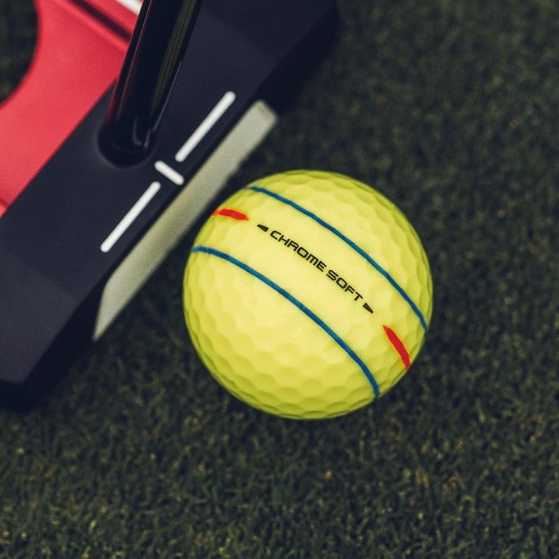 Callaway Chrome Soft 26 360 Triple Track golfové loptičky, žlté
