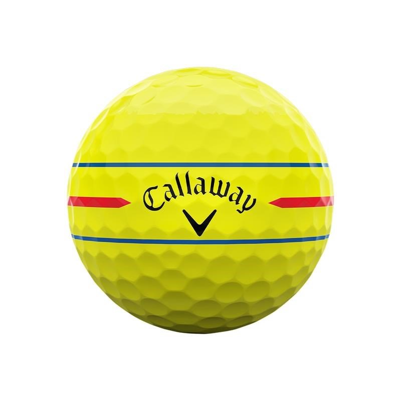 Callaway Chrome Soft 26 360 Triple Track golfové loptičky, žlté