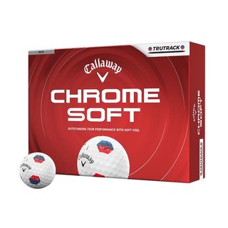 Callaway Chrome Soft 26 TruTrack golfové loptičky, modré/červené