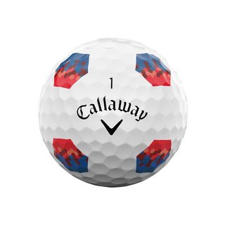 Callaway Chrome Soft 26 TruTrack golfové loptičky, modré/červené