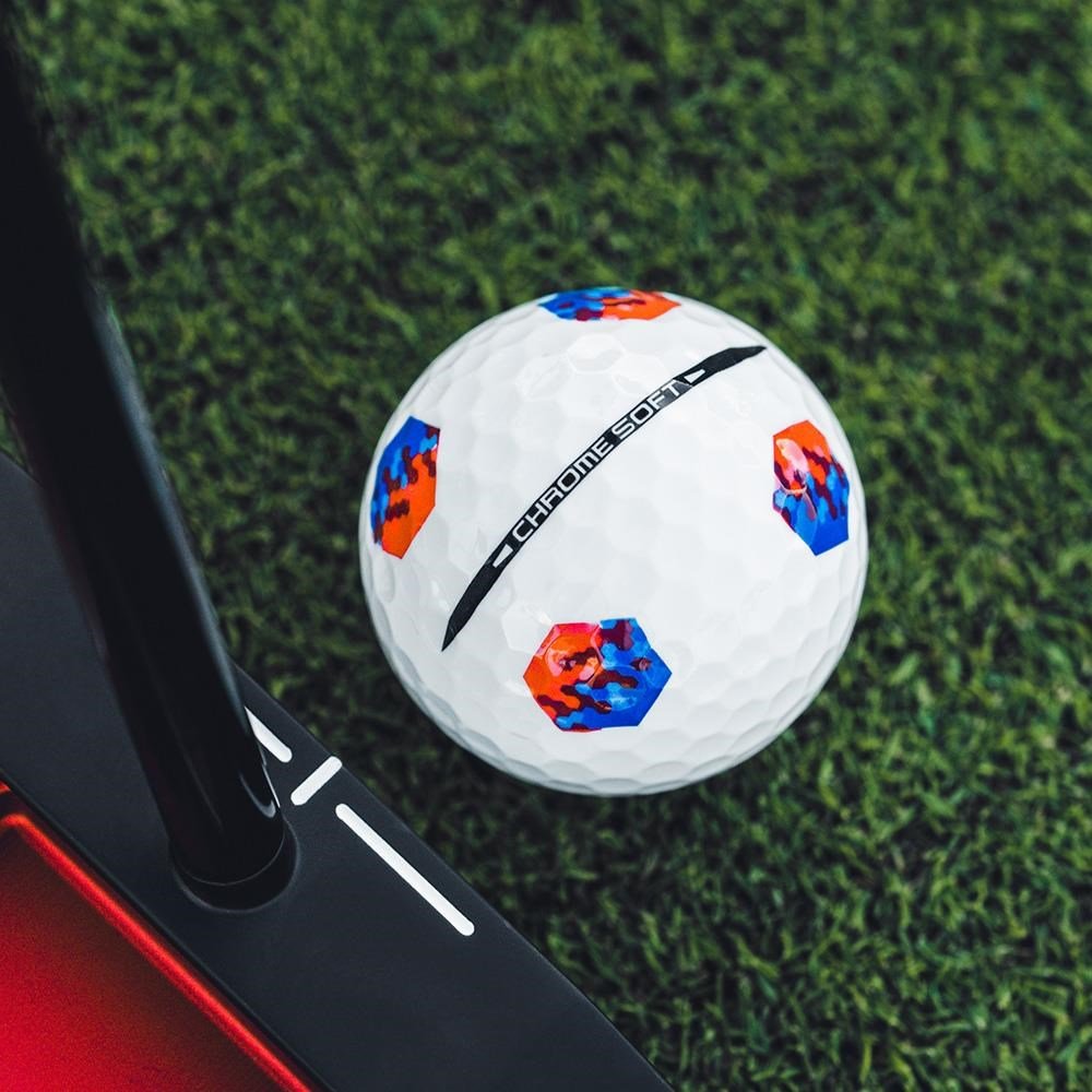 Callaway Chrome Soft 26 TruTrack golfové loptičky, modré/červené