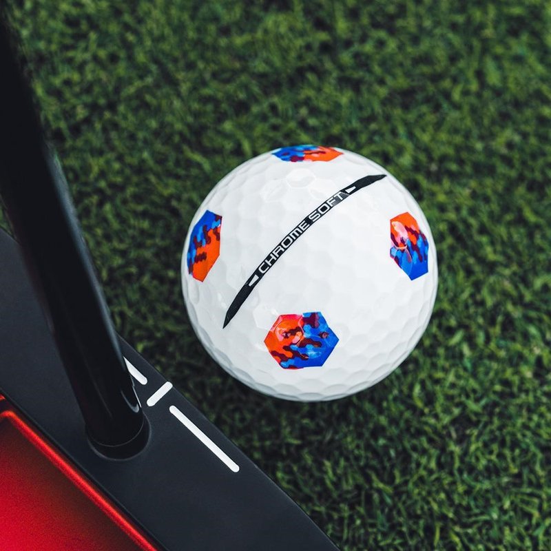Callaway Chrome Soft 26 TruTrack golfové loptičky, modré/červené