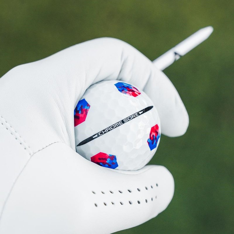 Callaway Chrome Soft 26 TruTrack golfové loptičky, modré/červené