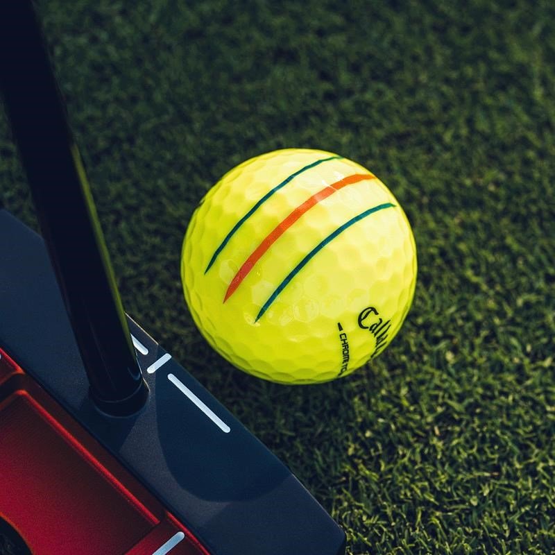 Callaway Chrome Tour Triple Track golfové loptičky, žlté