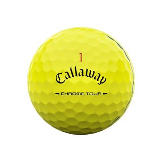 Callaway Chrome Tour Triple Track golfové loptičky, žlté