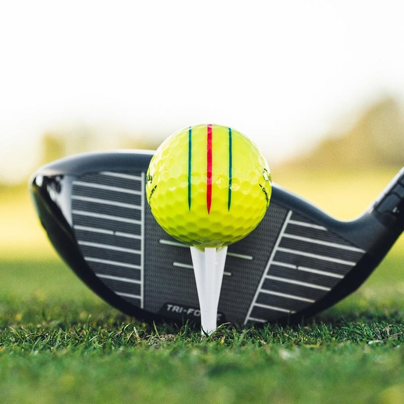 Callaway Chrome Tour Triple Track golfové loptičky, žlté