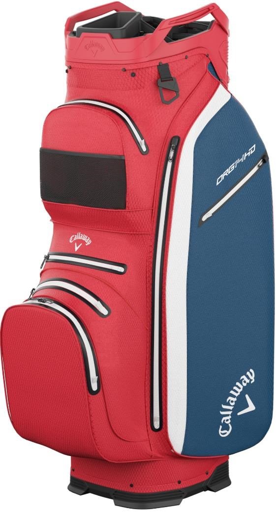 Callaway ORG 14 HD cart bag, červená/biela/navy