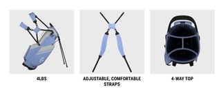 Callaway Chase stand bag, biela/strieborná/kráľovská modrá