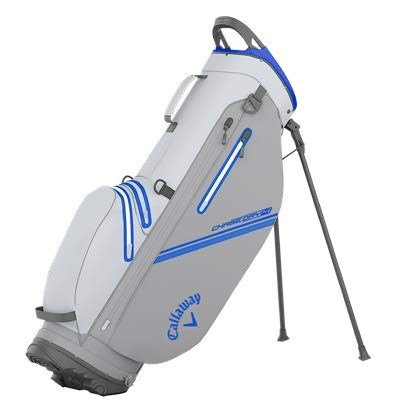 Callaway Chase Dry stand bag, bielo/strieborný/kráľovský modrý