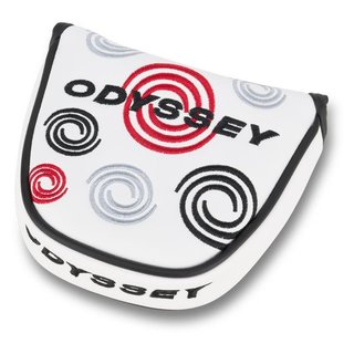 Callaway Golf Odyssey Swirl Mallet kryt hlavy puttra, biela