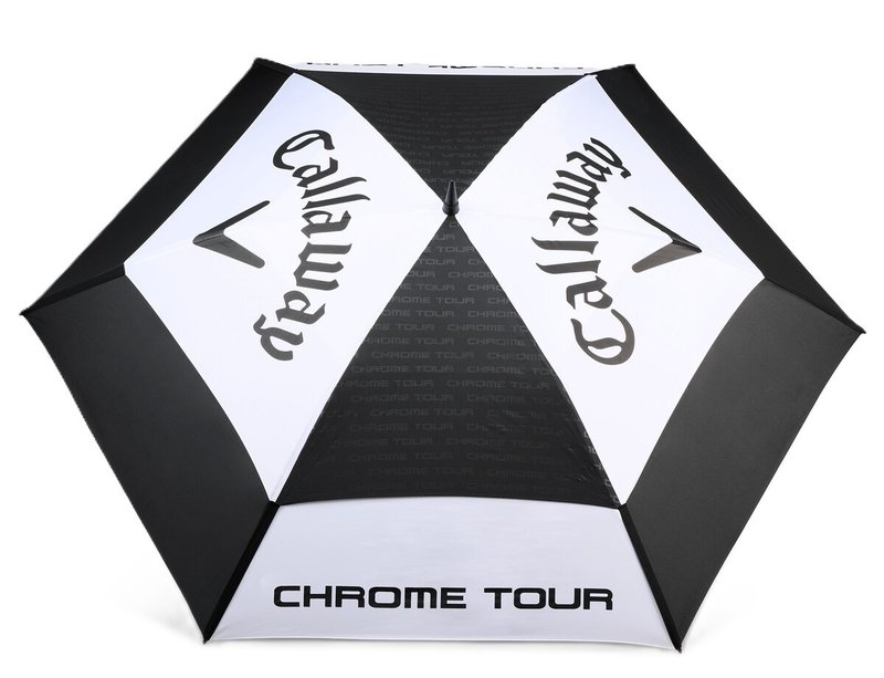 Callaway Tour Authentic Double Canopy 68" dáždnik, čierno/biela