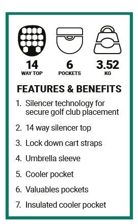 Ogio All Elements Silencer cart bag, čierny