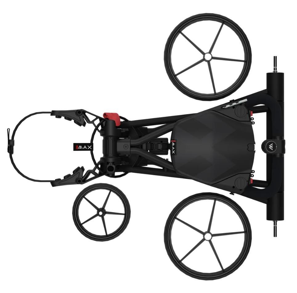 Big Max e-TI 3 elektrický golfový vozík, čierna