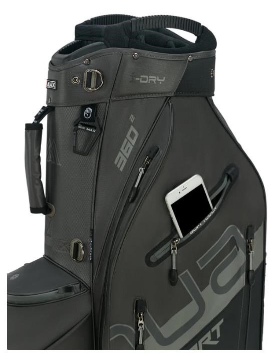 Big Max Aqua Sport 360 2 cart bag, čierna/charcoal/sivá