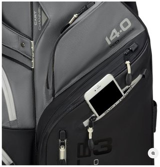Big Max Dri Lite Silencio 3 Organizer cart bag, čierno/šedý