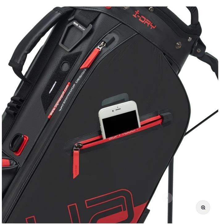 Big Max Aqua Eight H stand bag, čierno/červený