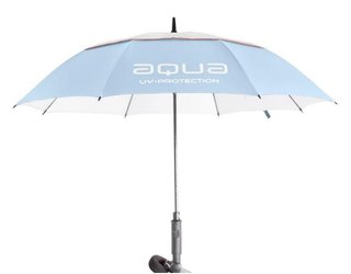 Big Max Aqua Umbrella UV dáždnik 60", ľadová modrá/biela/broskyňová