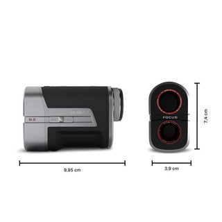Zoom Focus S2 laserový diaľkomer, čierna/strieborná
