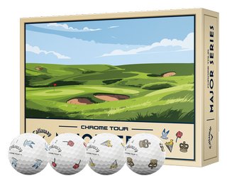 Callaway Limited Edition Chrome Tour Major Series: July Major 2026 golfové loptičky