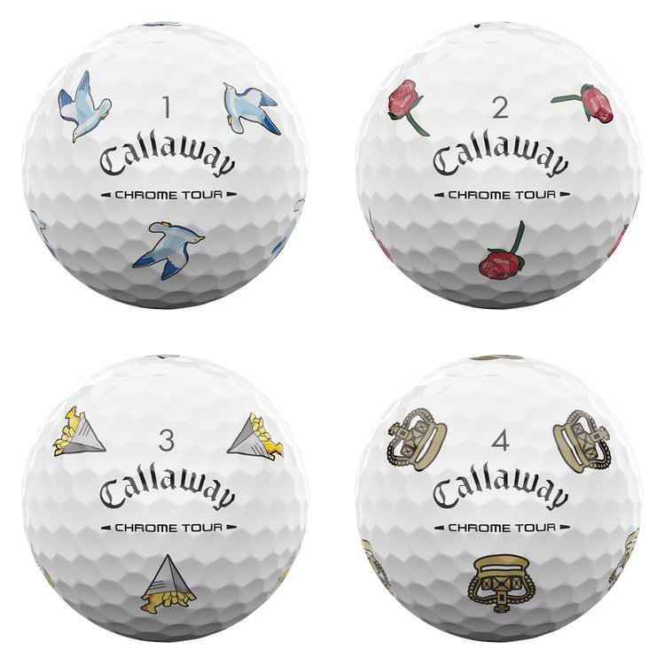 Callaway Limited Edition Chrome Tour Major Series: July Major 2026 golfové loptičky