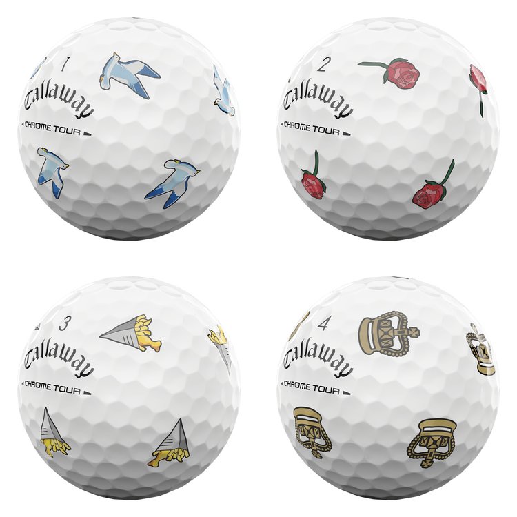 Callaway Limited Edition Chrome Tour Major Series: July Major 2026 golfové loptičky