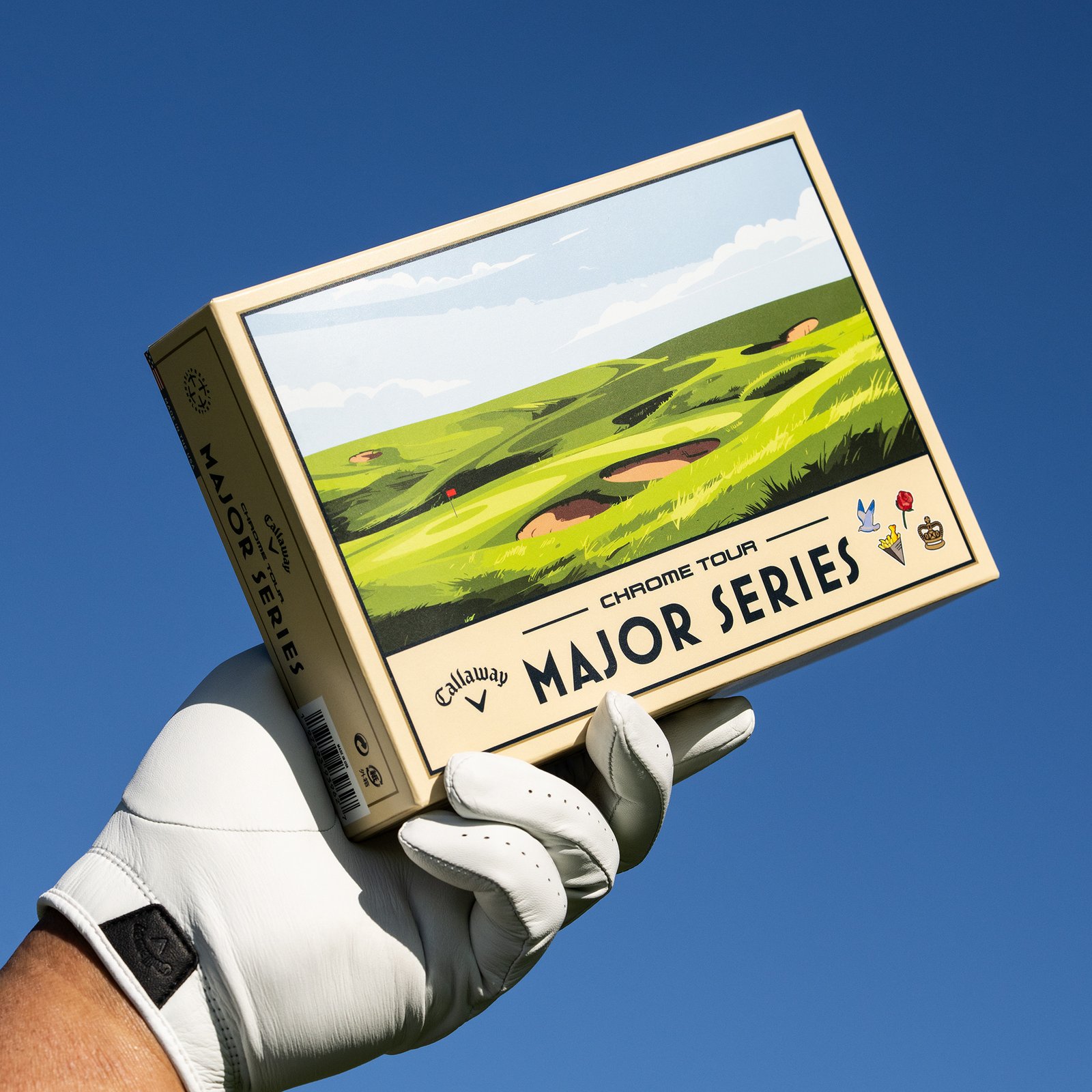 Callaway Limited Edition Chrome Tour Major Series: July Major 2026 golfové loptičky