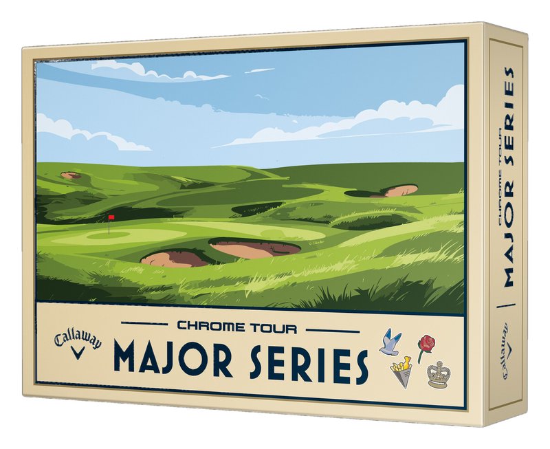Callaway Limited Edition Chrome Tour Major Series: July Major 2026 golfové loptičky