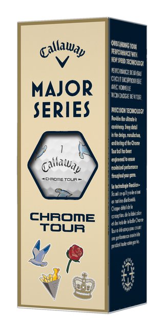 Callaway Limited Edition Chrome Tour Major Series: July Major 2026 golfové loptičky