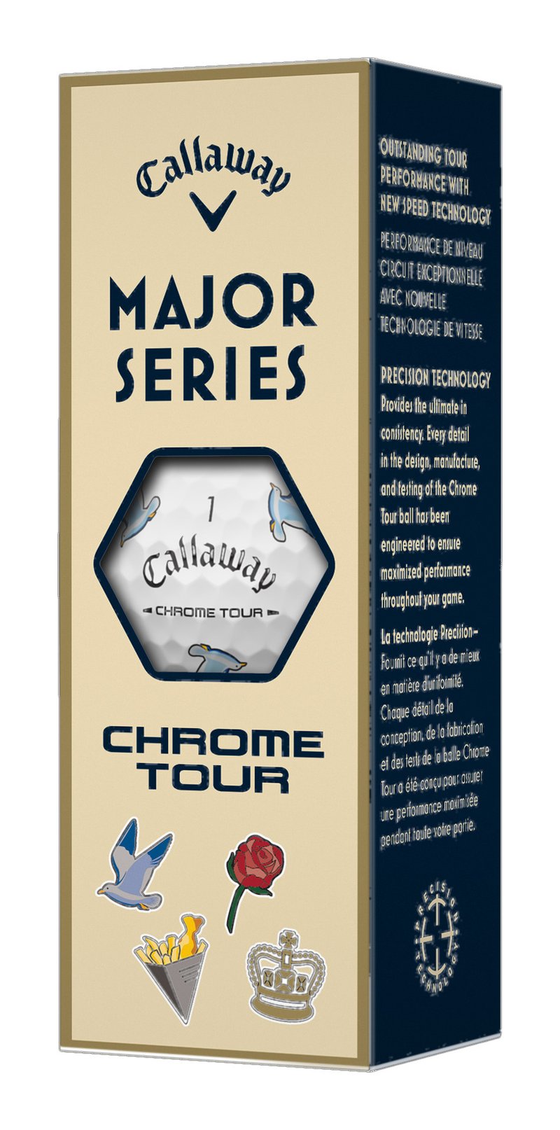 Callaway Limited Edition Chrome Tour Major Series: July Major 2026 golfové loptičky