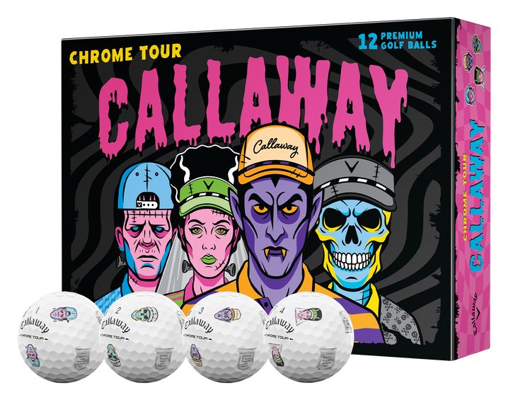 Callaway Chrome Tour Truvis golfové loptičky, Halloween