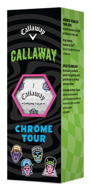 Callaway Chrome Tour Truvis golfové loptičky, Halloween